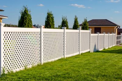 Fall Lattice Fence Installation